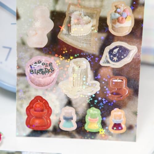 786 Pcs 90s Retro Holographic Japanese City Pop Sticker Book
