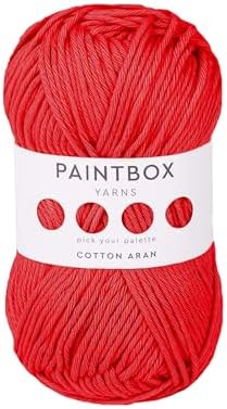 Paintbox Yarns 100% Cotton Aran Yarn 1.76oz / 50g, 93yds / 85m