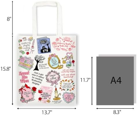 Canvas Tote Bag Gifts for Women Music Dance Sewing Lovers, Double-Sided Print Bags