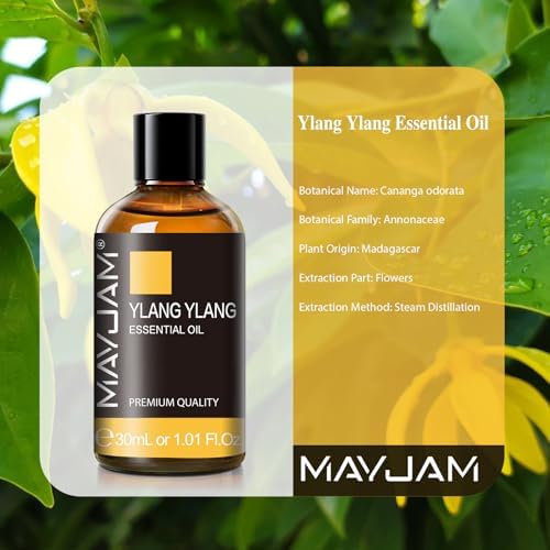MAYJAM Ylang Ylang Essential Oil for Diffuser Soap Candle Making, 1.01fl.oz