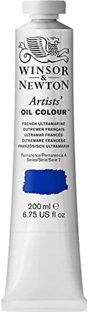 Winsor & Newton Artists' Oil Paint, 200ml Tube, French Ultramarine