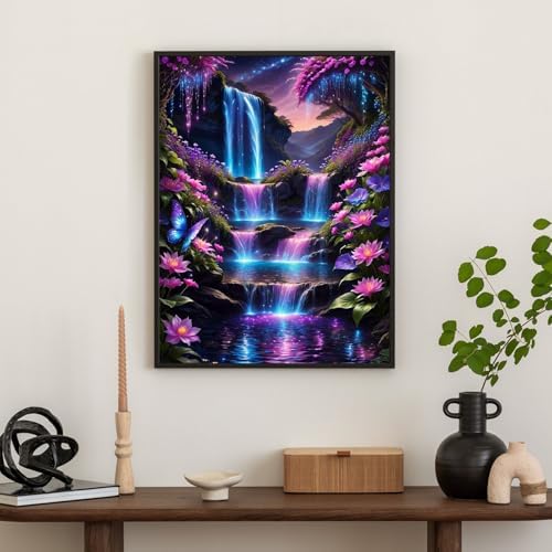Diamond Art Kits for Adults & Beginners, Waterfall Diamond Painting Kit