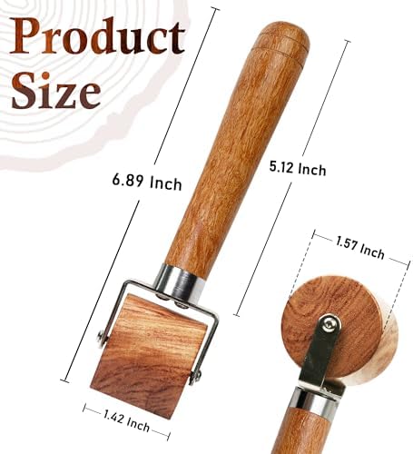 Savina Quilting Seam Roller, Wooden Pressing Roller, Easy to Grip Handle Tools for Quilting, Sewing, Wallpaper, Home Decoration.