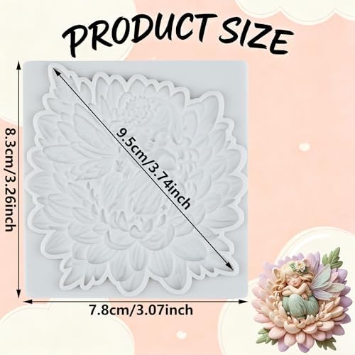 Flower Fairy Polymer Clay Mold Fairy Girl Silicone Molds