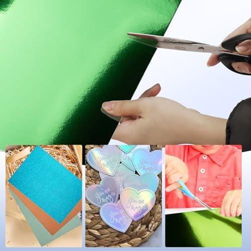 30 Pack Metallic Glitter Cardstock Paper Sheets 8" x 12" Color 250gsm/92lb