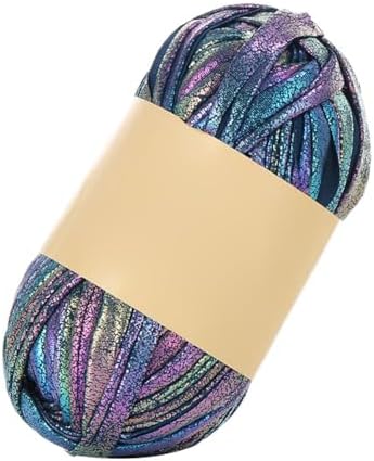 EUBUY T-Shirt Yarn, Crochet Yarn for Beginner, Shiny DIY Hand Craft