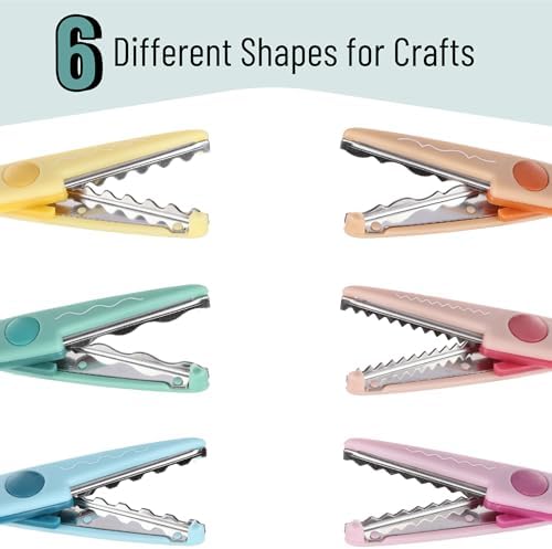 Mr. Pen- Craft Scissors Decorative Edge, 6 Pack, Sunny Meadows | Zig Zag Scissors for Crafting, Scrapbooking, Fancy, Pattern, Design