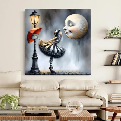 Girl and Moon Diamond Art Kits for Adult diamond painting kits for adults