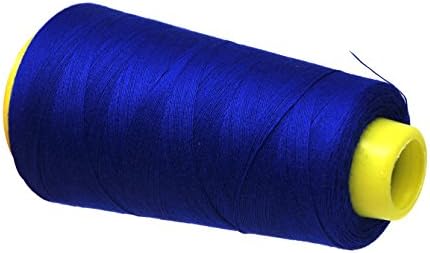 Mandala Crafts Royal Blue Mercerized Cotton Thread for Sewing Quilting