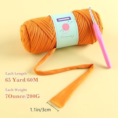 Soft Tshirt Yarn for Crochet Bags, Beige T Shirt Thick Yarn for Crocheting