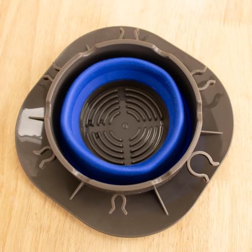 Hartem - Collapsible Paint Brush Cleaner Cup 3-in-1 – Brush Washer, Holder & Drying System - Portable Silicone Paint Rinse Cup with 6 Brush Slots - For Acrylic & Watercolor Artists