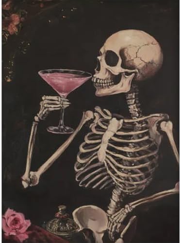 KICHANG Skull Diamond Art Kits for Adult Diamond Painting Kit for Beginner
