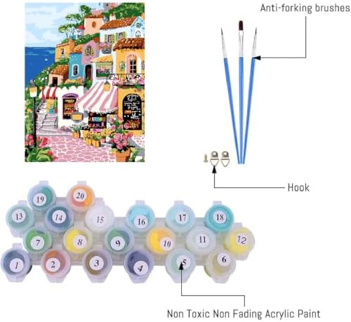 AIBOERL Paint by Numbers Kit for Adults Beginner,Landscape, 12X16In