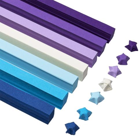 540 sheets Origami Stars Papers Package DIY Paper - 7 Colors