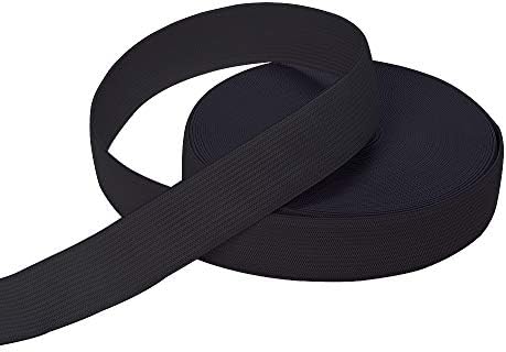 Airisoer Elastic Bands for Sewing 1 Inch x 12 Yards, Black