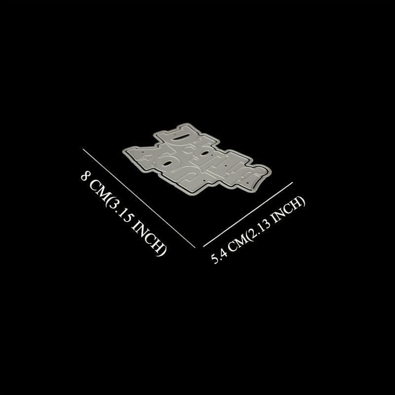 Lapoo Words Cutting Die for Scrapbooking - Durable, Cut Stencils for DIY Scrapbook Photo Album Decorative Paper Card, Card Making Supplies Party Wedding Decorations (You Did It 3.1 x 2.1 in)