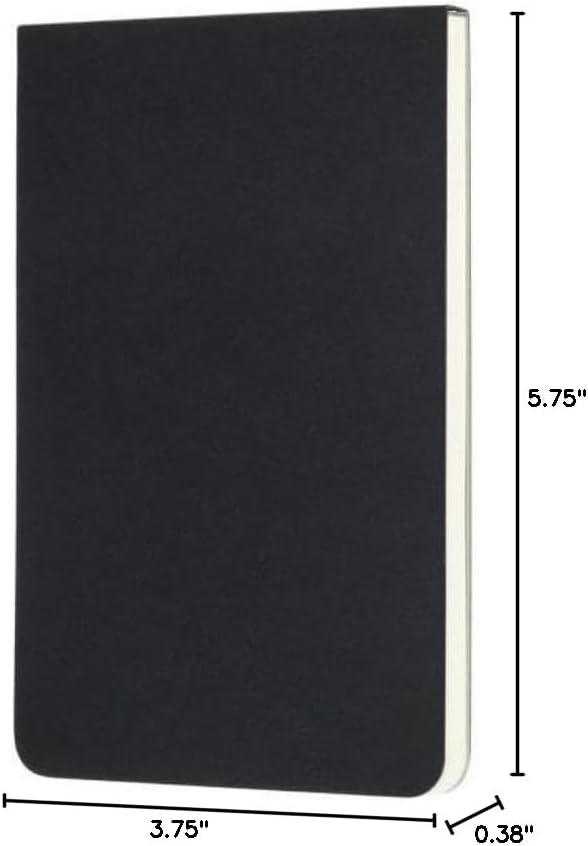 Moleskine Art Sketch Pad, Soft Cover, Pocket (3.5" x 5.5") Plain/Blank, Black, 48 Pages