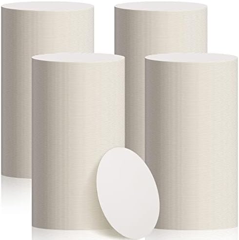 TaoBary 800 Pcs Round Cardboard Coasters Bulk, 4 Inch 1mm Thick,White