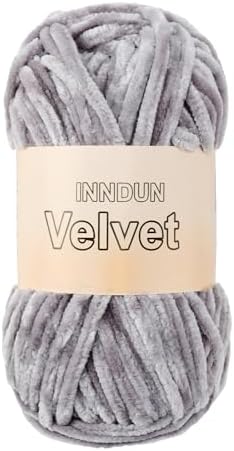 Soft Velvet Chenille Yarn for Crocheting, Super Bulky Yarn for Blankets