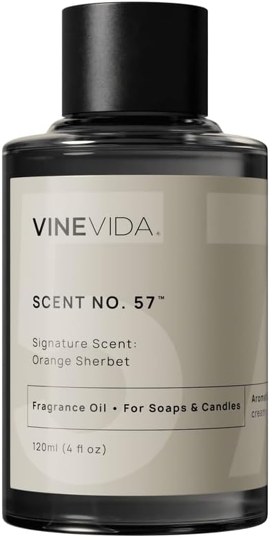 VINEVIDA [4oz] Orange Sherbet Fragrance Oil for Candle Making and Soap Making - Premium Candle Scents for Soy Candles