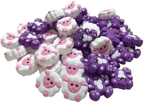 Yzzyemn 10pcs Adult Knitting Needle Stoppers and Knitting Accessories Kit with Bear and Sheep Design in Size 0-5