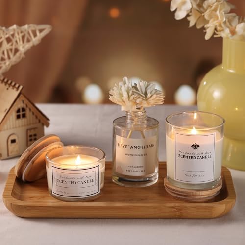 Clear Candle Jars with Lids, 16 Pcs Containers for Making Candles