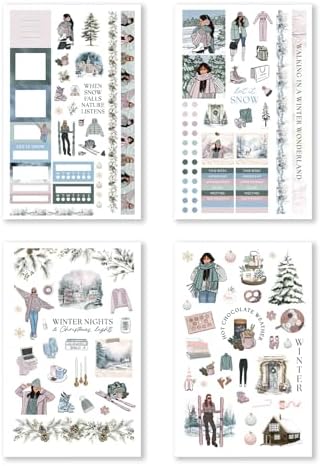 Hobonichi Compatible Seasonal Planner Sticker Book for A5 Planners & Journals – 24 Pages of Premium Hand-Drawn Seasonal & Holiday Stickers for Planning, Journaling & Scrapbooking