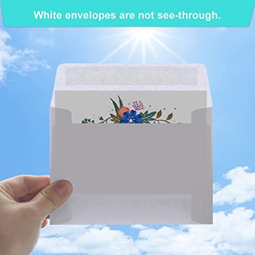 360 Packs A1 Envelopes, 3.625x5.125" Envelopes White, Small Envelope RSVP Envelope, Self Seal for Weddings, Photos, Postcards, Greeting Cards, Mailing