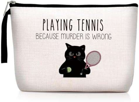 Funny Tennis Makeup Bag, Gifts for Tennis Players, Tennis Coaches & Tennis Teams Tennis Player Gift Tennis Girl Birthday Gift for Women Cosmetic Bag Best Friend Gift Graduation Gift for Her