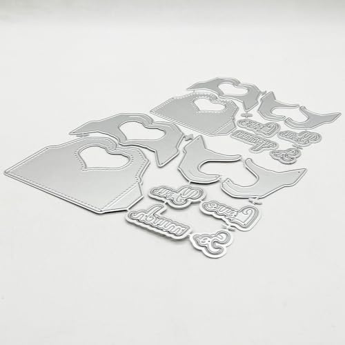 KSCRAFT 2024 November Valentine Release Metal Cutting Dies Stencils for DIY Scrapbooking Decorative Embossing DIY Paper Card (Heart Hands Bag Topper)