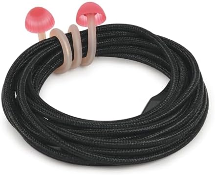 Genuine Fred TRIP WIRES, Mushroom Cable Ties, Set of 2, 4" long, Easily bends for holding and bundling, Multipurpose cord organizer for school, home, office, Cottagecore decor