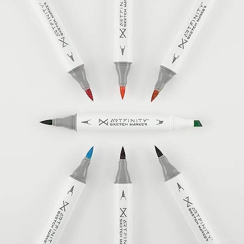 Artfinity Sketch Markers - Set of 3 - Goldenrod YR4-2, Vibrant, Professional, Dye-Based Alcohol Markers for Artists, Drawing, Travel, & More