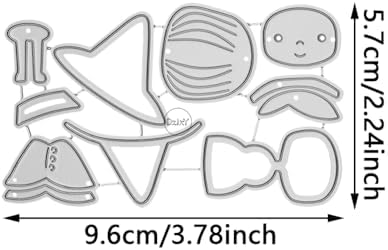 Patchwork Character Metal Cutting Dies for Card Making