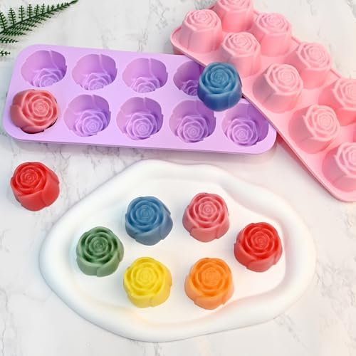 Rose Silicone Mold, 2 Pack Rose Chocolate Mold 20 Cavity