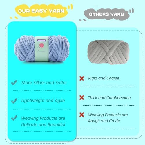 Chunky Yarn for Hand Knitting, Super Bulky Jumbo Green Yarn for Crocheting