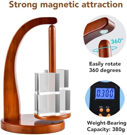 ULOI Yarn Holder for Crocheting, Magnetic Crochet Yarn Holder with Spinner