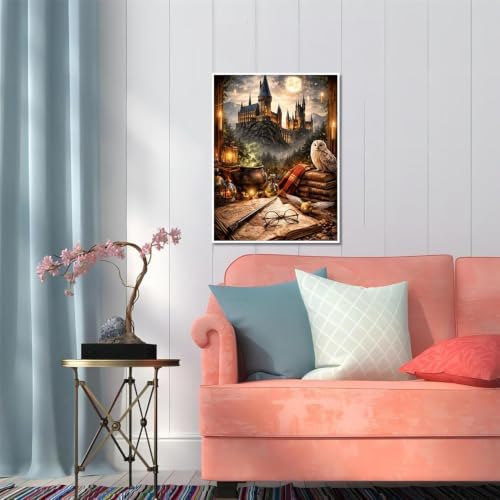 Magic Castle Diamond Art Painting Kits for Adults,Diamond Art for Adults