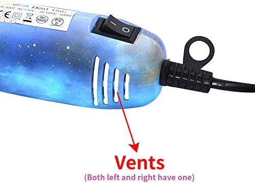 mofa Resin Heat gun,6.6ft Cable 300W Heat Gun for Crafts,Acrylic Paint Dryer Multi-Purpose Electric Heating Nozzle (Blue Mirage)