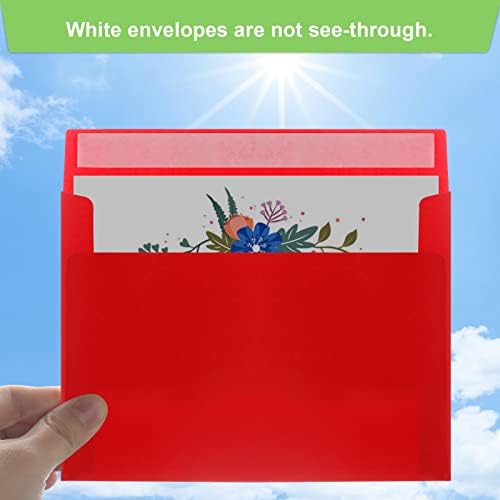 140 Packs A4 Envelope Red, 4x6 Photo Envelopes for Invitations, Envelopes Self Seal for Weddings, Baby Shower, Photos, Postcards, Greeting Cards, Mailing