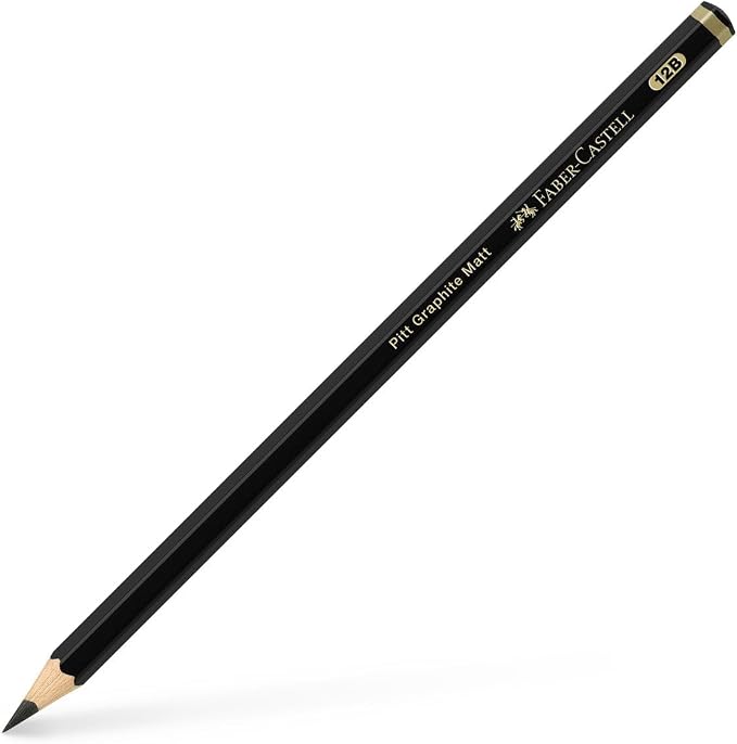Faber-Castell Art & Graphic Pitt Graphite Matt Pencil, Matt Graphite, 12B, For Art, Craft, Drawing, Sketching, Home, School, University, Colouring