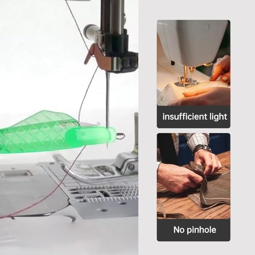Sewing Machine Needle Threader - 2024 New Quick DIY Hand Threader, Upgraded Automatic (Yellow, 6 Pcs)
