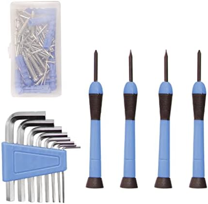 CARTMAN Complete Household Tool Set, Blue Hand Kit With Storage Case | Versatile tool assortment for home repairs, DIY projects, furniture setup, crafting, and daily household fixes in toolbox.