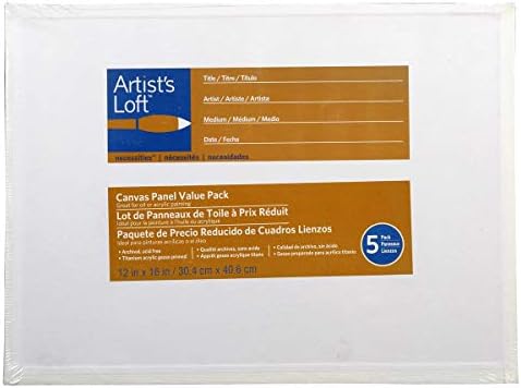 5 Count 12 x 16 Canvas Panels by Artist's Loft