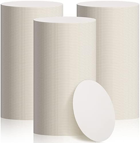 TaoBary 600 Pcs Round Cardboard Coasters Bulk, 4 Inch 1mm Thick,White