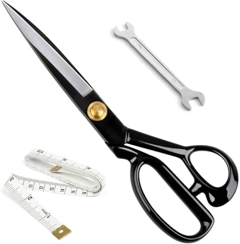 10" High Carbon Steel Fabric Scissors, Ergonomic