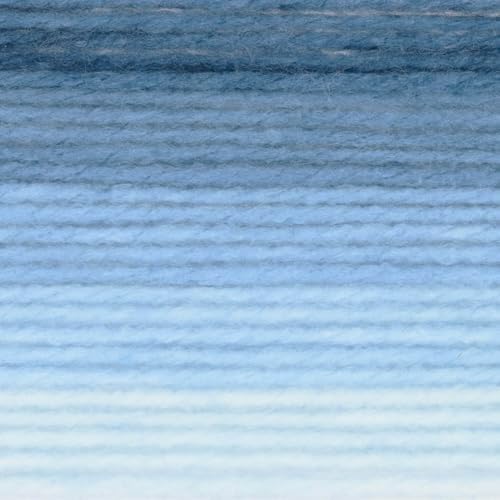 Lion Brand Yarn, Mandala Gradient Variegated Yarn, Steel Blue, 1 Pack