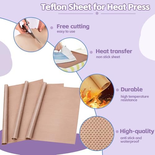 DNSGOOR Sublimation Shirts Tool Kits for Vinyl Alignment,Portable Pad for Ironing,T-Shirt Rulers Guide and Teflon Sheet for Cricut Heat Press HTV Vinyl Center Designs,Craft Sewing Accessories