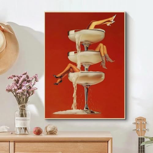XUCNWL Diamond Art Kits for Adults,Woman Cocktail Diamond Painting