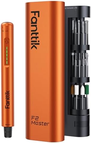 Fanttik F2 Master Mini Cordless Rotary Tool Kit for 3D Printer Sanding | Engraving Pen, NeoPulse Motor, 5 Speed, Revostor Hub, 35 Accessories, for Precision Polishing, Drilling, Carving, DIY Crafts