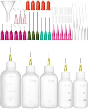 Glue Applicator Bottle Precision Tip Squeezable Bottle and Dispenser Nozzle